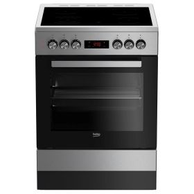 BEKO FSE 67310 GX Električni šporet, Inox, Staklokeramička, 66 l