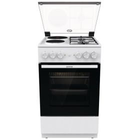 GORENJE GK5A11WG Kombinovani šporet, 50 cm, Bijeli, Ringle/Plinski gorionici, 68 L