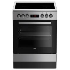 BEKO FSE 67310 GX Električni šporet, Inox, Staklokeramička, 66 l