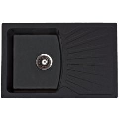 METALAC granitna sudopera X QUADRO PLUS- Crna