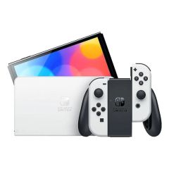 Nintendo Switch OLED (White Joy-Con) + Super Mario Bros Wonder +12M Online