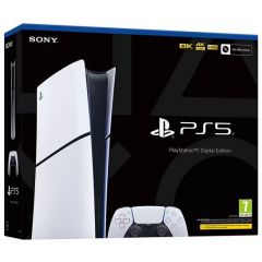 Sony PS5 Slim Digital Edition + Wireless Controller (Disc Free)